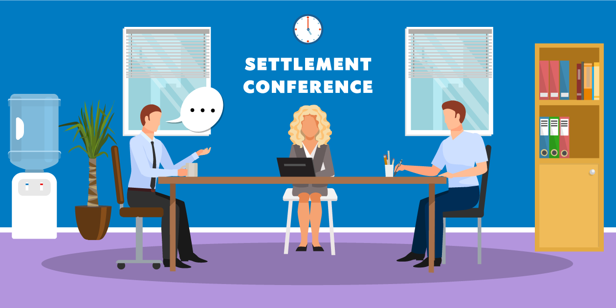 Employer and employee at settlement conference with the DLSE