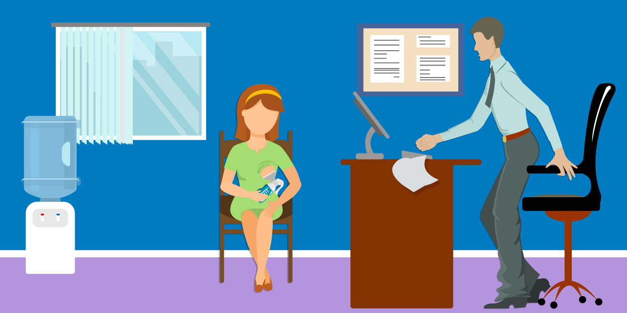 Female employee being discriminated against for expressing breast milk
