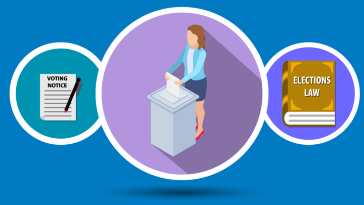 Ilustración del derecho a tiempo libre pagado para votar en California