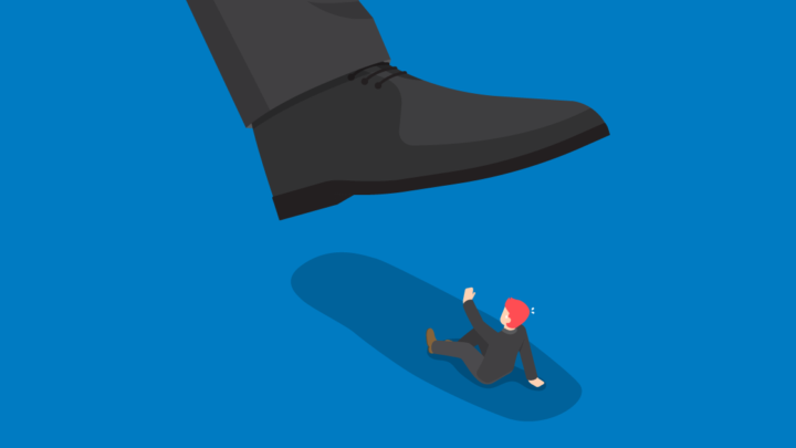 Illustration of an employee protected by California's workplace harassment laws.
